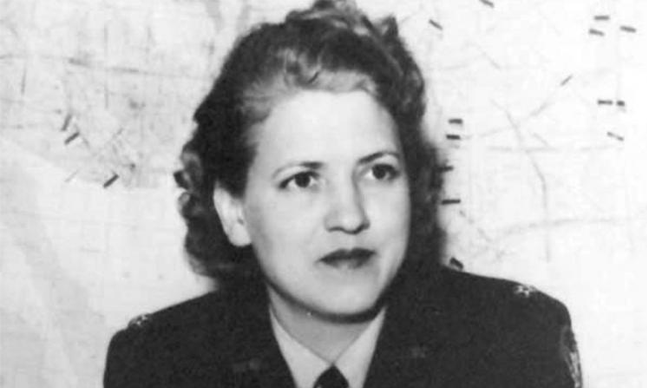 Portrait of Jackie Cochran, one of America’s leading aviators, headed the Women Airforce Service Pilots (WASP) program during World War II.